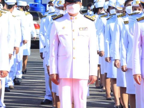 พิธีวางพวงมาลาถวายราชสักการะ พระบรมราชานุสาวรีย์พระบาทสมเด็จพระจุลจอมเกล้าเจ้าอยู่หัว เนื่องในวันปิยมหาราช ประจำปี 2565