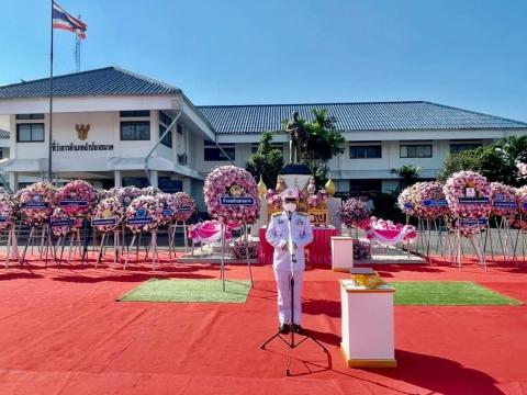 พิธีวางพวงมาลาถวายราชสักการะ พระบรมราชานุสาวรีย์พระบาทสมเด็จพระจุลจอมเกล้าเจ้าอยู่หัว เนื่องในวันปิยมหาราช ประจำปี 2565