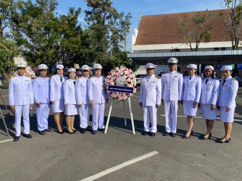 พิธีวางพวงมาลาถวายราชสักการะ พระบรมราชานุสาวรีย์พระบาทสมเด็จพระจุลจอมเกล้าเจ้าอยู่หัว เนื่องในวันปิยมหาราช ประจำปี 2565