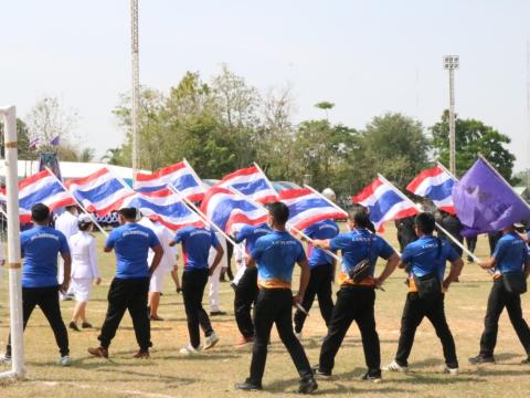 พิธีเปิดงานกีฬาฟุตบอลชิงถ้วยพระราชทาน ลำปลายมาศคัพ วันศุกร์ที่ 3 มี.ค.66 ณ สนามกีฬากลางลำปลายมาศ