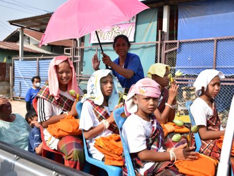 โครงการบรรพาสามเณรภาคฤดูร้อนเฉลิมพระเกียรติ สมเด็จพระกนิษฐาธิราชเจ้า กรมสมเด็จพระเทพรัตนราชสุดา เจ้าฟ้ามหาจักรีสิรินธรฯ วันที่ 4 เมษายน 2566 ณ วัดสว่างอารมณ์ บ้านหนองเฒ่ากา