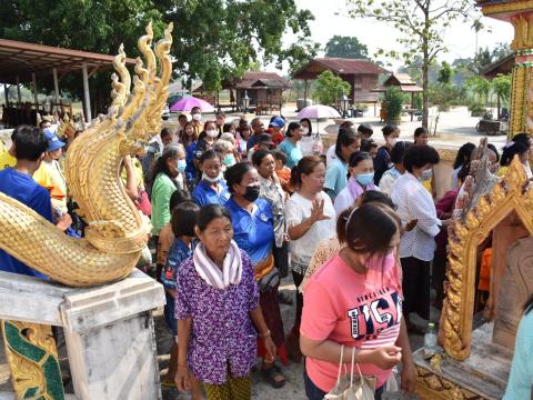 โครงการบรรพาสามเณรภาคฤดูร้อนเฉลิมพระเกียรติ สมเด็จพระกนิษฐาธิราชเจ้า กรมสมเด็จพระเทพรัตนราชสุดา เจ้าฟ้ามหาจักรีสิรินธรฯ วันที่ 4 เมษายน 2566 ณ วัดสว่างอารมณ์ บ้านหนองเฒ่ากา