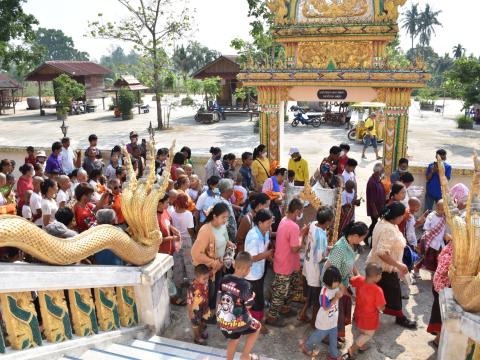 โครงการบรรพาสามเณรภาคฤดูร้อนเฉลิมพระเกียรติ สมเด็จพระกนิษฐาธิราชเจ้า กรมสมเด็จพระเทพรัตนราชสุดา เจ้าฟ้ามหาจักรีสิรินธรฯ วันที่ 4 เมษายน 2566 ณ วัดสว่างอารมณ์ บ้านหนองเฒ่ากา