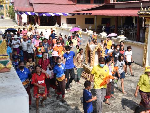 โครงการบรรพาสามเณรภาคฤดูร้อนเฉลิมพระเกียรติ สมเด็จพระกนิษฐาธิราชเจ้า กรมสมเด็จพระเทพรัตนราชสุดา เจ้าฟ้ามหาจักรีสิรินธรฯ วันที่ 4 เมษายน 2566 ณ วัดสว่างอารมณ์ บ้านหนองเฒ่ากา