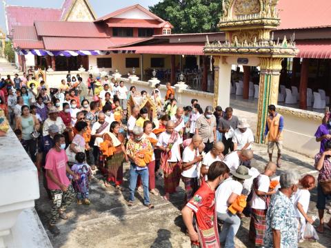 โครงการบรรพาสามเณรภาคฤดูร้อนเฉลิมพระเกียรติ สมเด็จพระกนิษฐาธิราชเจ้า กรมสมเด็จพระเทพรัตนราชสุดา เจ้าฟ้ามหาจักรีสิรินธรฯ วันที่ 4 เมษายน 2566 ณ วัดสว่างอารมณ์ บ้านหนองเฒ่ากา