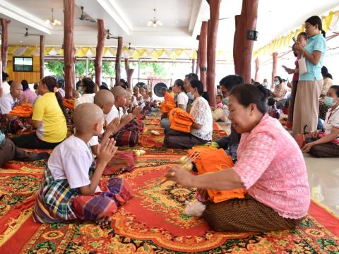 โครงการบรรพาสามเณรภาคฤดูร้อนเฉลิมพระเกียรติ สมเด็จพระกนิษฐาธิราชเจ้า กรมสมเด็จพระเทพรัตนราชสุดา เจ้าฟ้ามหาจักรีสิรินธรฯ วันที่ 4 เมษายน 2566 ณ วัดสว่างอารมณ์ บ้านหนองเฒ่ากา