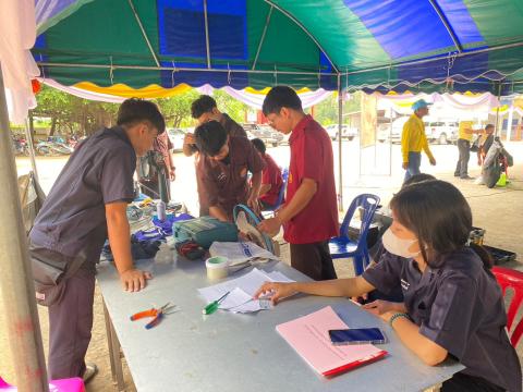 อำเภอยิ้มเคลื่อนที่ ณ บ้านโนนสะอาด ต.โคกสะอาด อ.ลำปลายมาศ จ.บุรีรัมย์