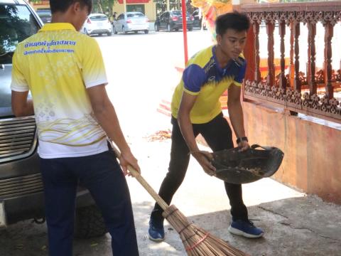 กิจกรรม วัด ประชา รัฐ สร้างสุข และกิจกรรมถวายภัตราหารเพล ณ วัดสว่างอารมณ์ บ้านหนองเฒ่ากา ม.1