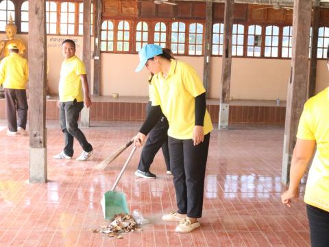 กิจกรรม วัด ประชา รัฐ สร้างสุข และกิจกรรมถวายภัตราหารเพล ณ วัดสว่างอารมณ์ บ้านหนองเฒ่ากา ม.1