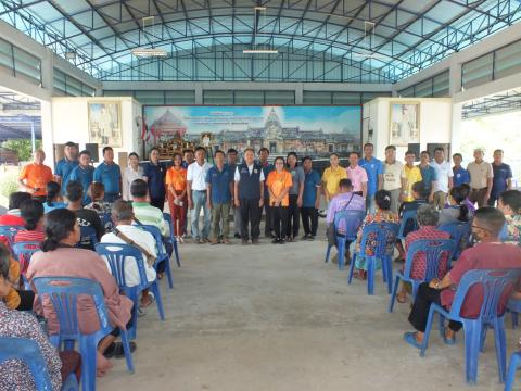 พิธีส่งมอบเทคโนโลยีพลังงานระดับชุมชน ณ หอประชุมองค์การบริหารส่วนตำบลโคกสะอาด อำเภอลำปลายมาศ จังหวัดบุรีรัมย์ วันที่ 28 เดือนสิงหาคม 2568