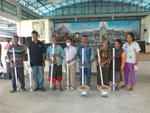 พิธีส่งมอบเทคโนโลยีพลังงานระดับชุมชน ณ หอประชุมองค์การบริหารส่วนตำบลโคกสะอาด อำเภอลำปลายมาศ จังหวัดบุรีรัมย์ วันที่ 28 เดือนสิงหาคม 2568