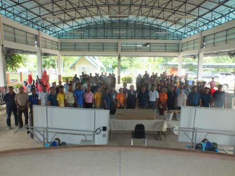 พิธีส่งมอบเทคโนโลยีพลังงานระดับชุมชน ณ หอประชุมองค์การบริหารส่วนตำบลโคกสะอาด อำเภอลำปลายมาศ จังหวัดบุรีรัมย์ วันที่ 28 เดือนสิงหาคม 2568