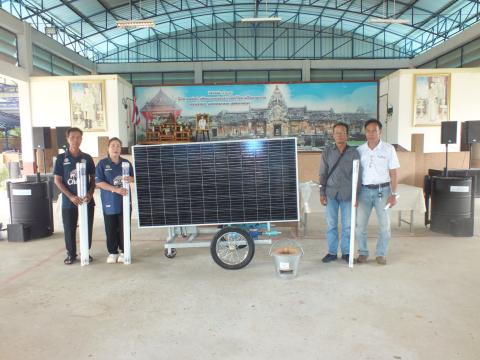 พิธีส่งมอบเทคโนโลยีพลังงานระดับชุมชน ณ หอประชุมองค์การบริหารส่วนตำบลโคกสะอาด อำเภอลำปลายมาศ จังหวัดบุรีรัมย์ วันที่ 28 เดือนสิงหาคม 2568
