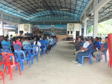 พิธีส่งมอบเทคโนโลยีพลังงานระดับชุมชน ณ หอประชุมองค์การบริหารส่วนตำบลโคกสะอาด อำเภอลำปลายมาศ จังหวัดบุรีรัมย์ วันที่ 28 เดือนสิงหาคม 2568