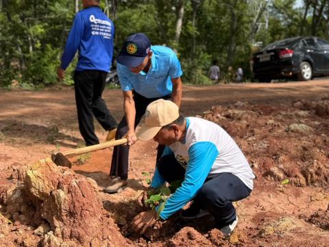 โครงการปลูกป่าเฉลิมพระเกียรติสมเด็จพระนางเจ้าสิริกิติ์พระบรมราชินีนาถ พระบรมราชชนนีพันปีหลวง ประจำปีงบประมาณ 2569 ณ บริเวณป่าชุมชนบ้านหนองโน ม.10 ต.โคกสะอาด อ.ลำปลายมาศ จ.บุรีรัมย์ ในวันพฤหัสบดีที่ 13 สิงหาคม 2569