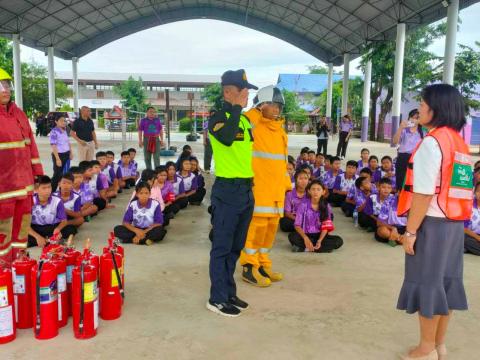 โครงการฝึกอบรมดับเพลิงขั้นพื้นฐานในสถานศึกษา ประจำปีงบประมาณ 2569 วันที่ 14 สิงหาคม 2569 ณ โรงเรียนบ้านว่านเขื่อนค้อวิทยา จัดโดย งานป้องกันและบรรเทาสาธารณภัย สำนักปลัด องค์การบริหารส่วนตำบลโคกสะอาด อำเภอลำปลายมาศ จังหวัดบุรีรัมย์