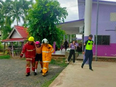 โครงการฝึกอบรมดับเพลิงขั้นพื้นฐานในสถานศึกษา ประจำปีงบประมาณ 2569 วันที่ 14 สิงหาคม 2569 ณ โรงเรียนบ้านว่านเขื่อนค้อวิทยา จัดโดย งานป้องกันและบรรเทาสาธารณภัย สำนักปลัด องค์การบริหารส่วนตำบลโคกสะอาด อำเภอลำปลายมาศ จังหวัดบุรีรัมย์