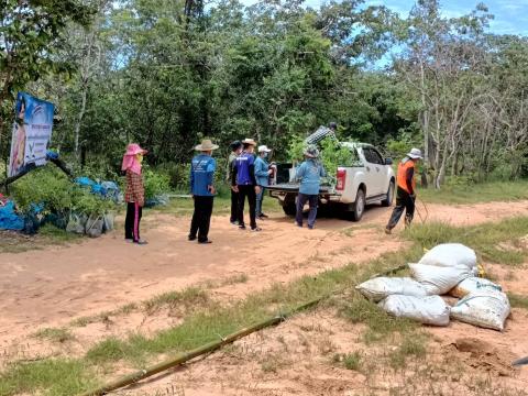 กองส่งเสริมการเกษตร เตรียมสถานที่ปลูกป่าเฉลิมพระเกียรติ สมเด็จพร